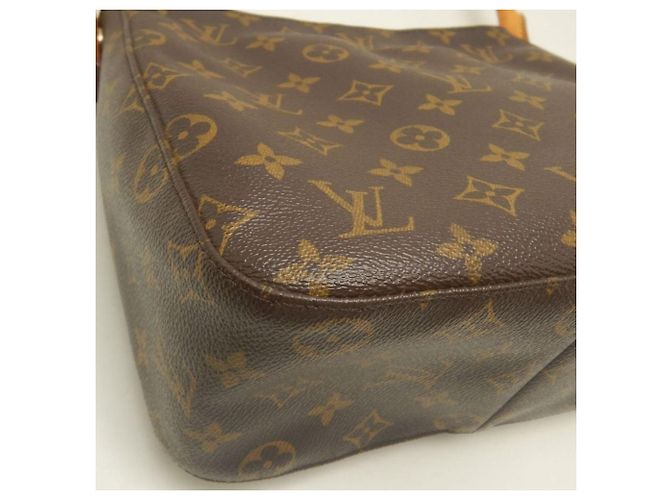 Borsa a tracolla Louis Vuitton Monogram Looping MM Marrone Monogramma - vista 16
