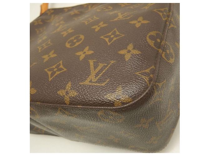 Borsa a tracolla Louis Vuitton Monogram Looping MM Marrone Monogramma - vista 17