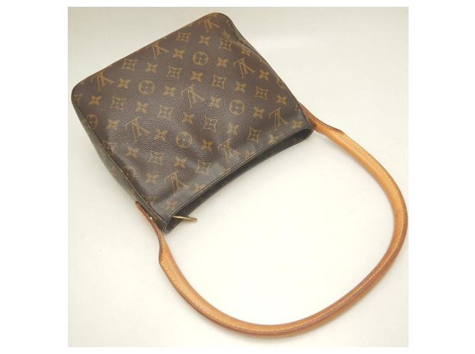 Borsa a tracolla Louis Vuitton Monogram Looping MM Marrone Monogramma - vista 3