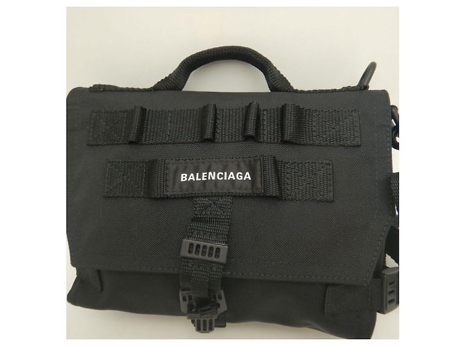 Borsa a tracolla Balenciaga Army Small Nero - vista 8