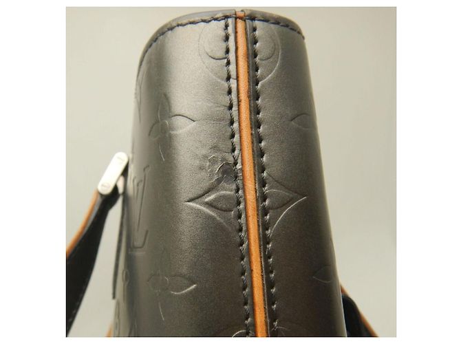 Borsa Tote Louis Vuitton Monogram Mat Wilwood Noir Nero Monogramma - vista 11