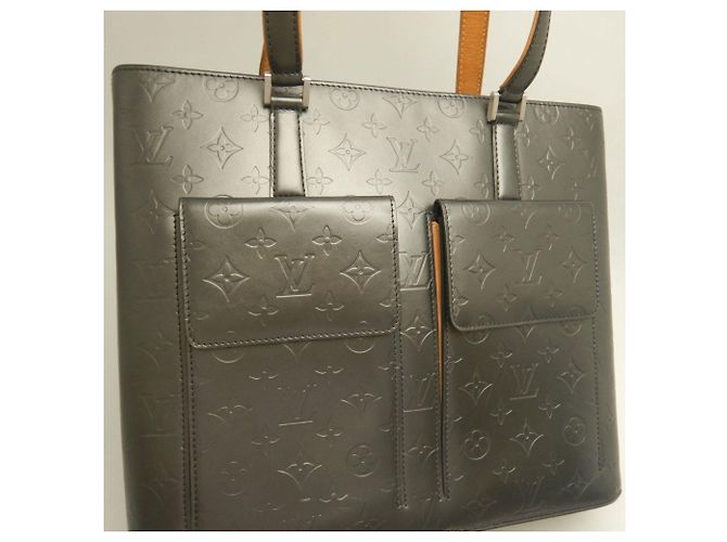 Borsa Tote Louis Vuitton Monogram Mat Wilwood Noir Nero Monogramma - vista 7