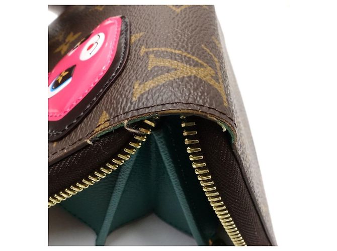 Cartera larga Louis Vuitton Animogram Castaño - vista 6