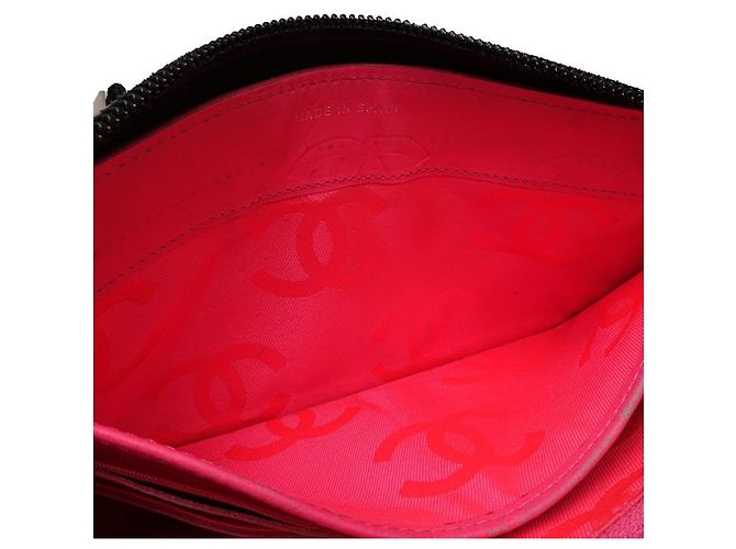 Cambon Monedero de cuero negro Chanel - vista 12