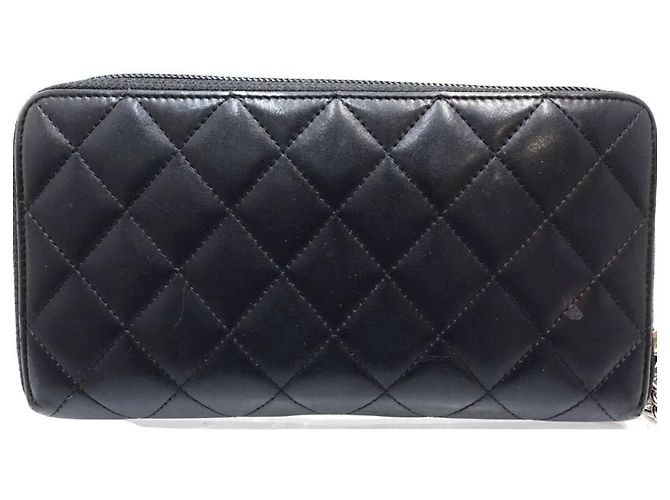 Cambon Monedero de cuero negro Chanel - vista 4