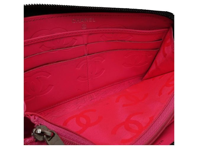 Cambon Monedero de cuero negro Chanel - vista 8