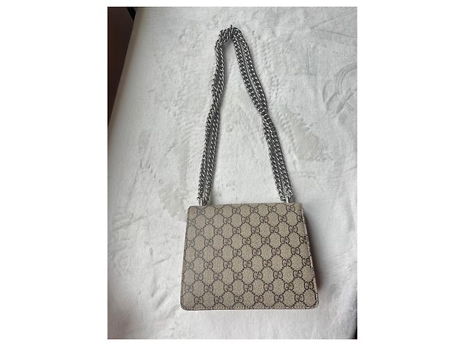 Gucci Dionysus GG Supreme Borsa a Catena Rosso Beige - vista 2