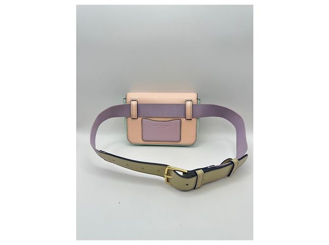 Marc Jacobs Borsa a Cintura The Hip Shot - Pelle Rosa/Verde Verde chiaro - vista 2