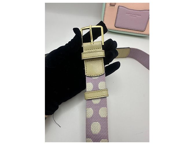 Marc Jacobs Borsa a Cintura The Hip Shot - Pelle Rosa/Verde Verde chiaro - vista 4