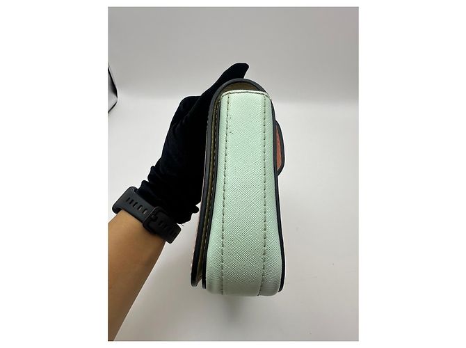 Marc Jacobs Borsa a Cintura The Hip Shot - Pelle Rosa/Verde Verde chiaro - vista 8