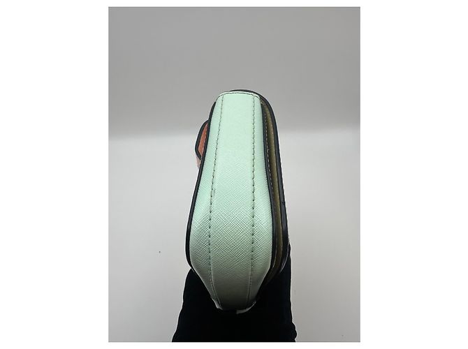 Marc Jacobs Borsa a Cintura The Hip Shot - Pelle Rosa/Verde Verde chiaro - vista 9