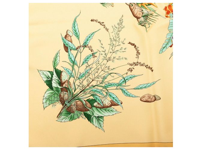 Hermès Sciarpa/Foulard Hermes Carre 90 Pythagore Multicolore Beige - vista 4