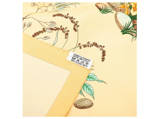 Hermès Sciarpa/Foulard Hermes Carre 90 Pythagore Multicolore Beige - vista 7