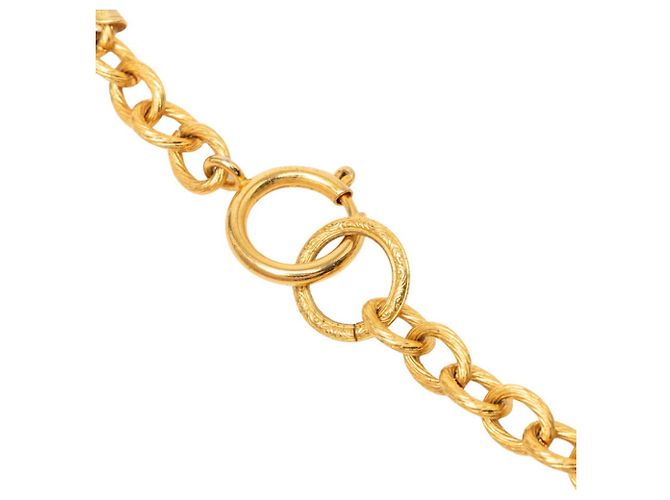 Collar con colgante de cadena larga Chanel Coco Mark Dorado - vista 5