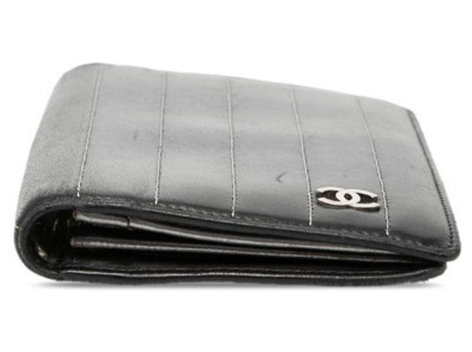 Cartera larga Chanel Mademoiselle Line Coco Mark Negro - vista 3