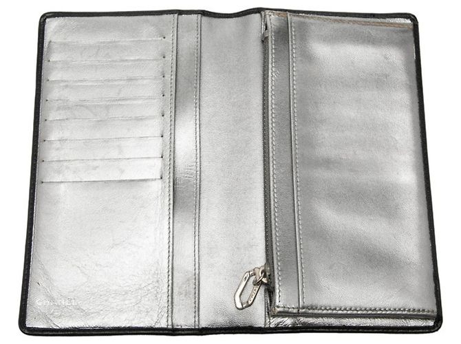 Cartera larga Chanel Mademoiselle Line Coco Mark Negro - vista 5