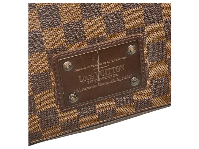 Borsa Messenger Louis Vuitton Damier Brooklyn MM Marrone - vista 11