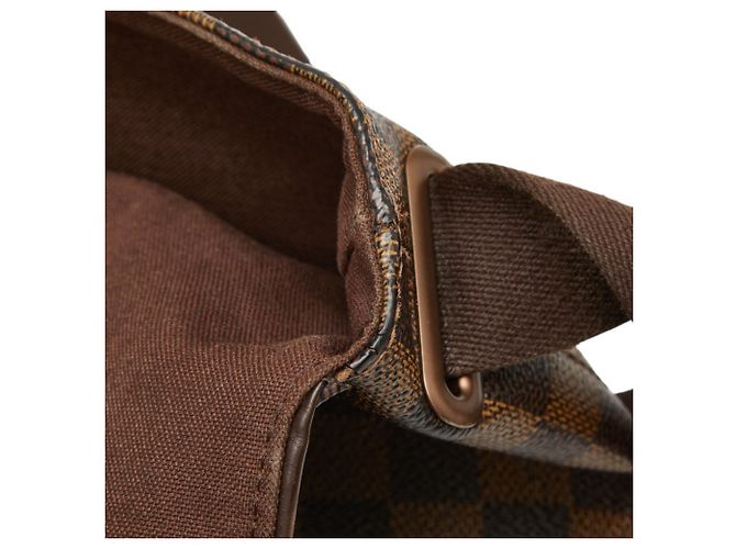 Borsa Messenger Louis Vuitton Damier Brooklyn MM Marrone - vista 14
