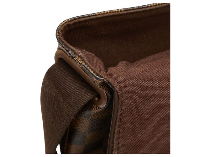 Borsa Messenger Louis Vuitton Damier Brooklyn MM Marrone - vista 15