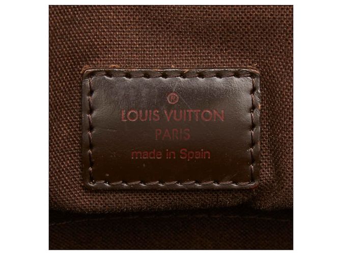 Borsa Messenger Louis Vuitton Damier Brooklyn MM Marrone - vista 16
