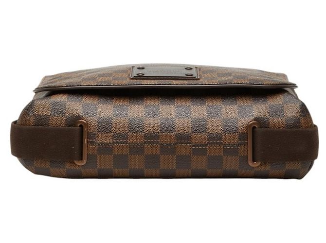 Borsa Messenger Louis Vuitton Damier Brooklyn MM Marrone - vista 3