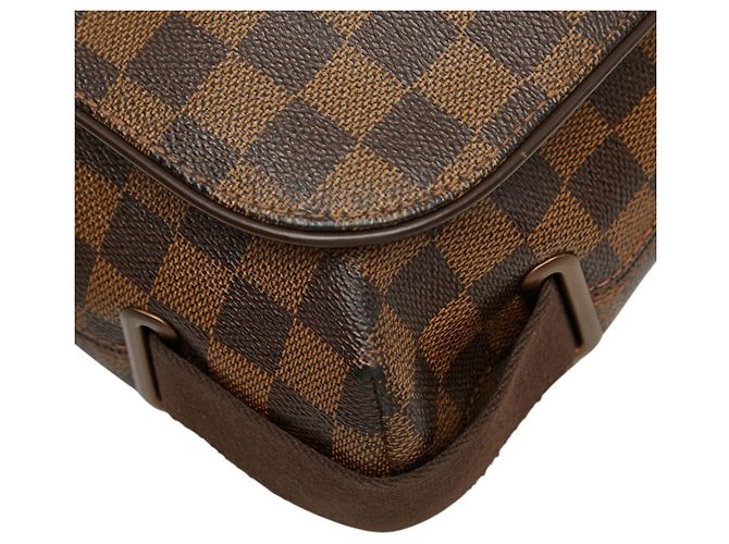 Borsa Messenger Louis Vuitton Damier Brooklyn MM Marrone - vista 5