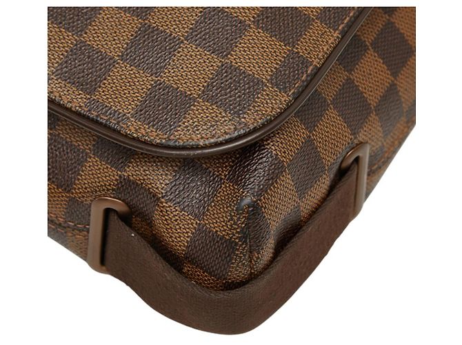 Borsa Messenger Louis Vuitton Damier Brooklyn MM Marrone - vista 6