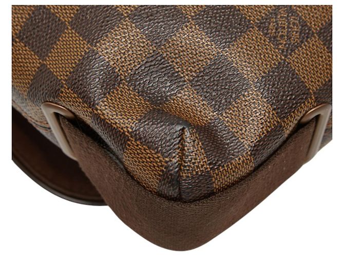 Borsa Messenger Louis Vuitton Damier Brooklyn MM Marrone - vista 8
