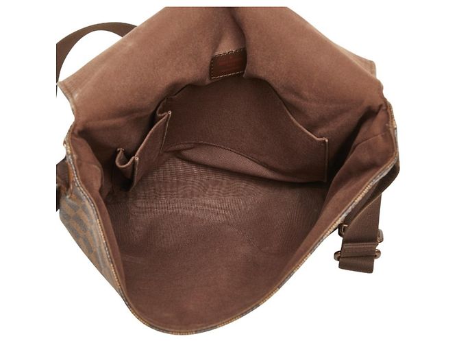 Borsa Messenger Louis Vuitton Damier Brooklyn MM Marrone - vista 9