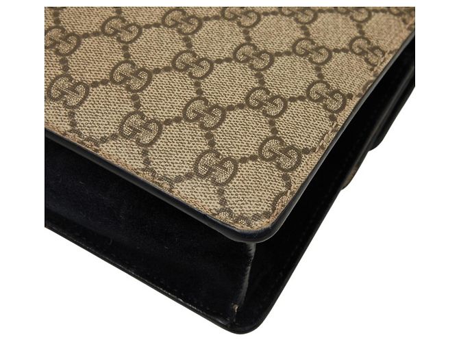 Gucci GG Supreme Dionysus Chain Shoulder Bag Black Beige - view 6