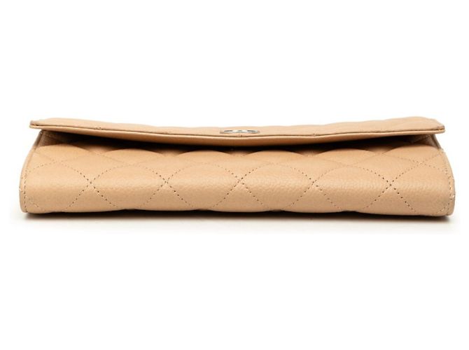 Chanel Coco Mark Matelassé Long Wallet Beige - Ansicht 3