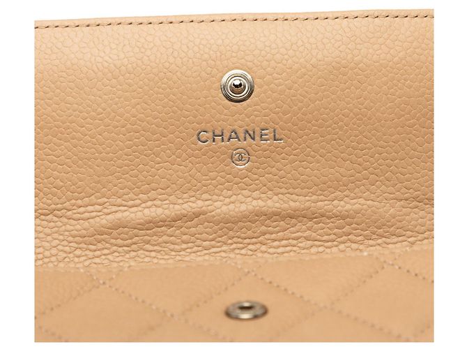 Chanel Coco Mark Matelassé Long Wallet Beige - Ansicht 6