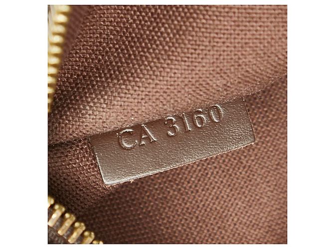Borsa a tracolla Louis Vuitton Damier Brooklyn MM Marrone - vista 13