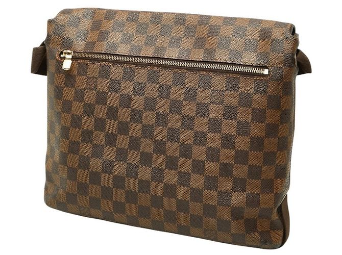 Borsa a tracolla Louis Vuitton Damier Brooklyn MM Marrone - vista 2