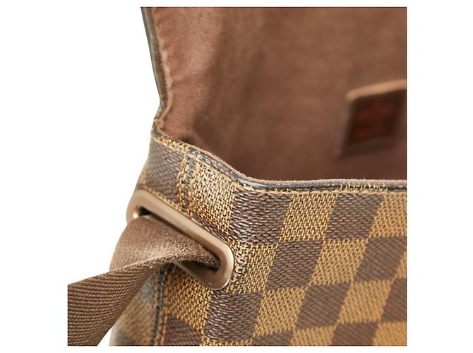 Borsa a tracolla Louis Vuitton Damier Brooklyn MM Marrone - vista 7