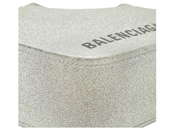 Borsa Duffle Balenciaga Triangle Argento - vista 4