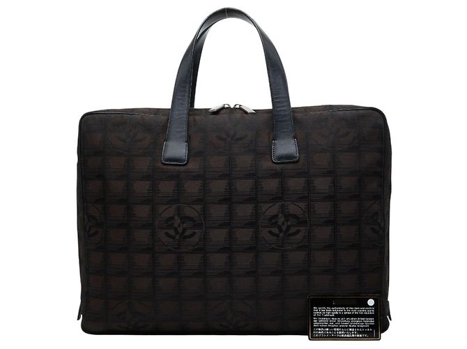Valigetta Chanel Coco Mark Travel Line Nero Marrone scuro - vista 12
