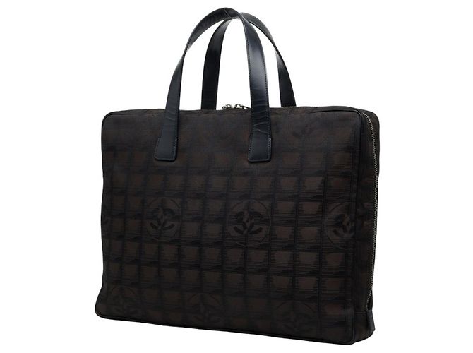Valigetta Chanel Coco Mark Travel Line Nero Marrone scuro - vista 2