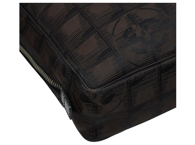 Valigetta Chanel Coco Mark Travel Line Nero Marrone scuro - vista 5