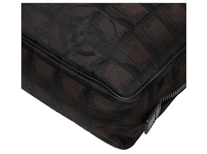 Valigetta Chanel Coco Mark Travel Line Nero Marrone scuro - vista 6