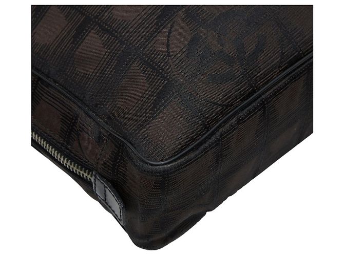 Valigetta Chanel Coco Mark Travel Line Nero Marrone scuro - vista 7