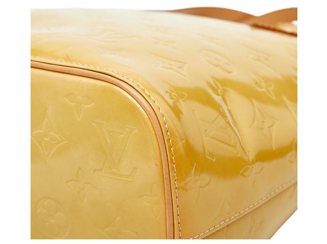 Borsa Tote Louis Vuitton Monogram Vernis Houston Giallo - vista 4