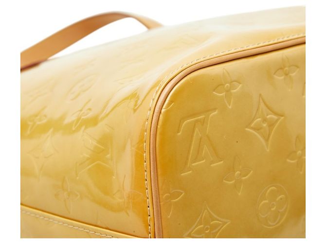 Borsa Tote Louis Vuitton Monogram Vernis Houston Giallo - vista 7