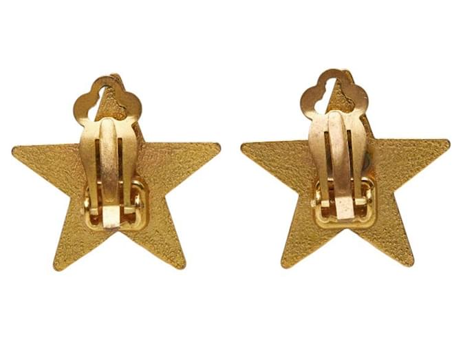 Orecchini Chanel Coco Mark Star Motif Nero D'oro - vista 3