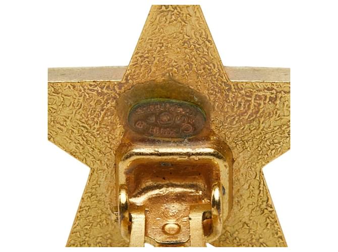 Orecchini Chanel Coco Mark Star Motif Nero D'oro - vista 4