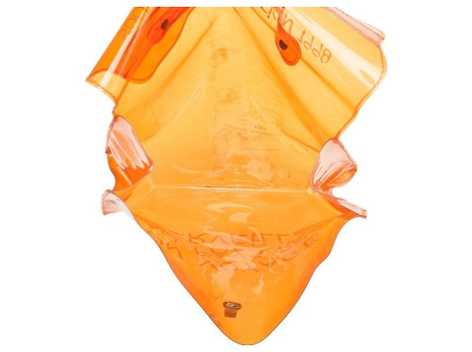 Hermès Borsa Tote Kelly in vinile Hermes Arancione - vista 9