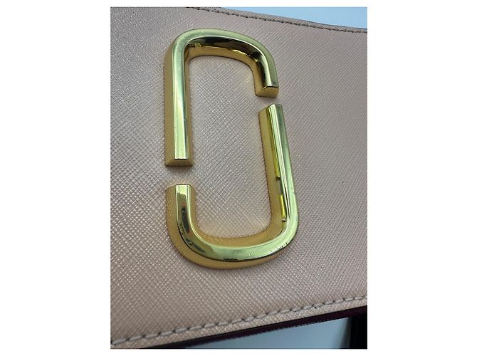 Borsa a tracolla Marc Jacobs Snapshot in pelle Rosa Beige - vista 3