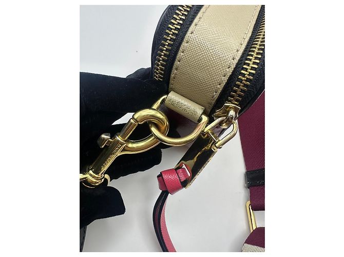 Borsa a tracolla Marc Jacobs Snapshot in pelle Rosa Beige - vista 5