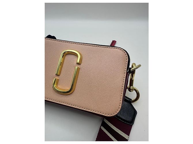 Borsa a tracolla Marc Jacobs Snapshot in pelle Rosa Beige - vista 9