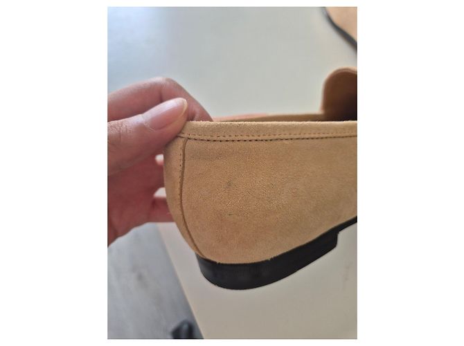 Gucci Mocassini Horsebit in scamosciato beige - vista 15